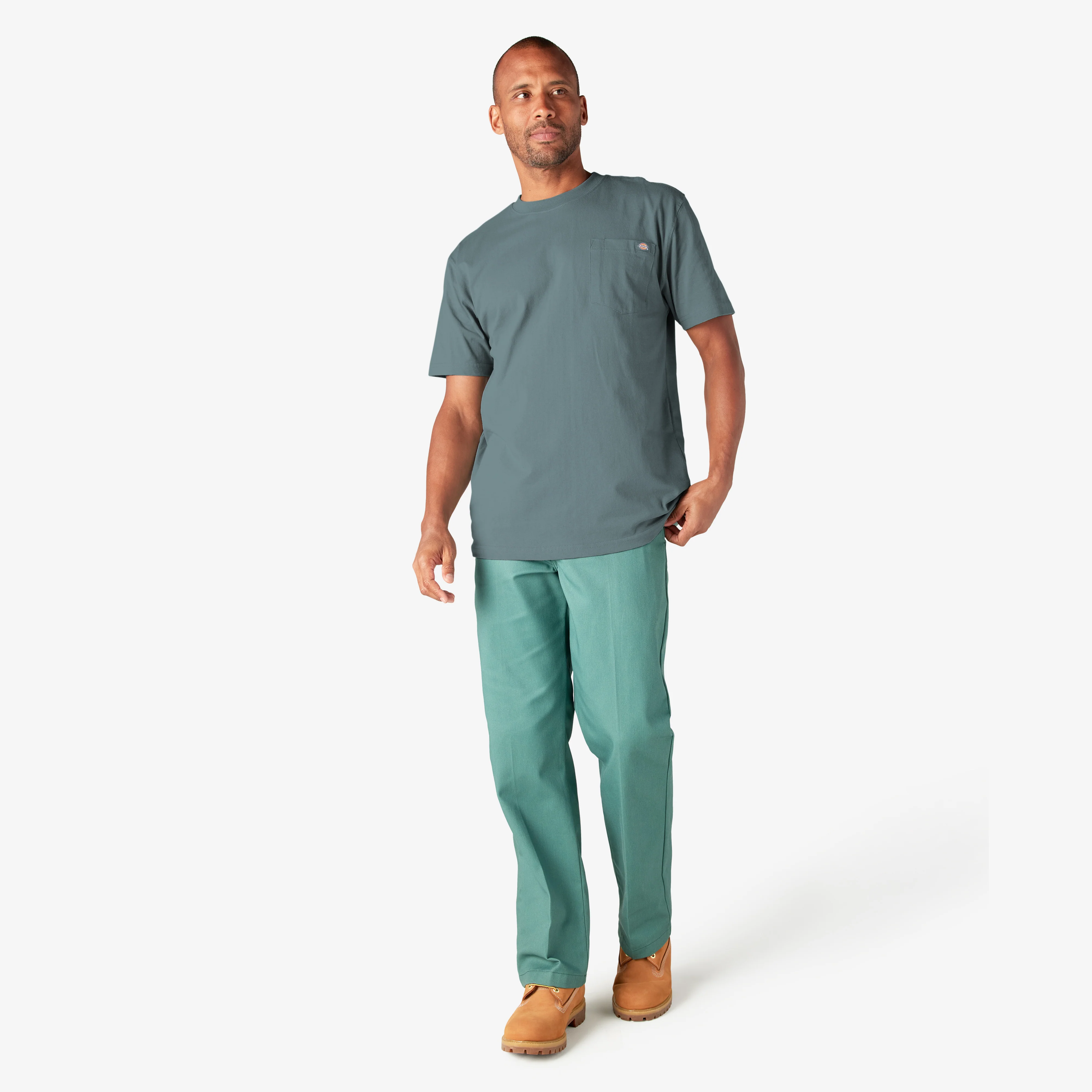 Heavyweight Short Sleeve Pocket T-Shirt - Image 5