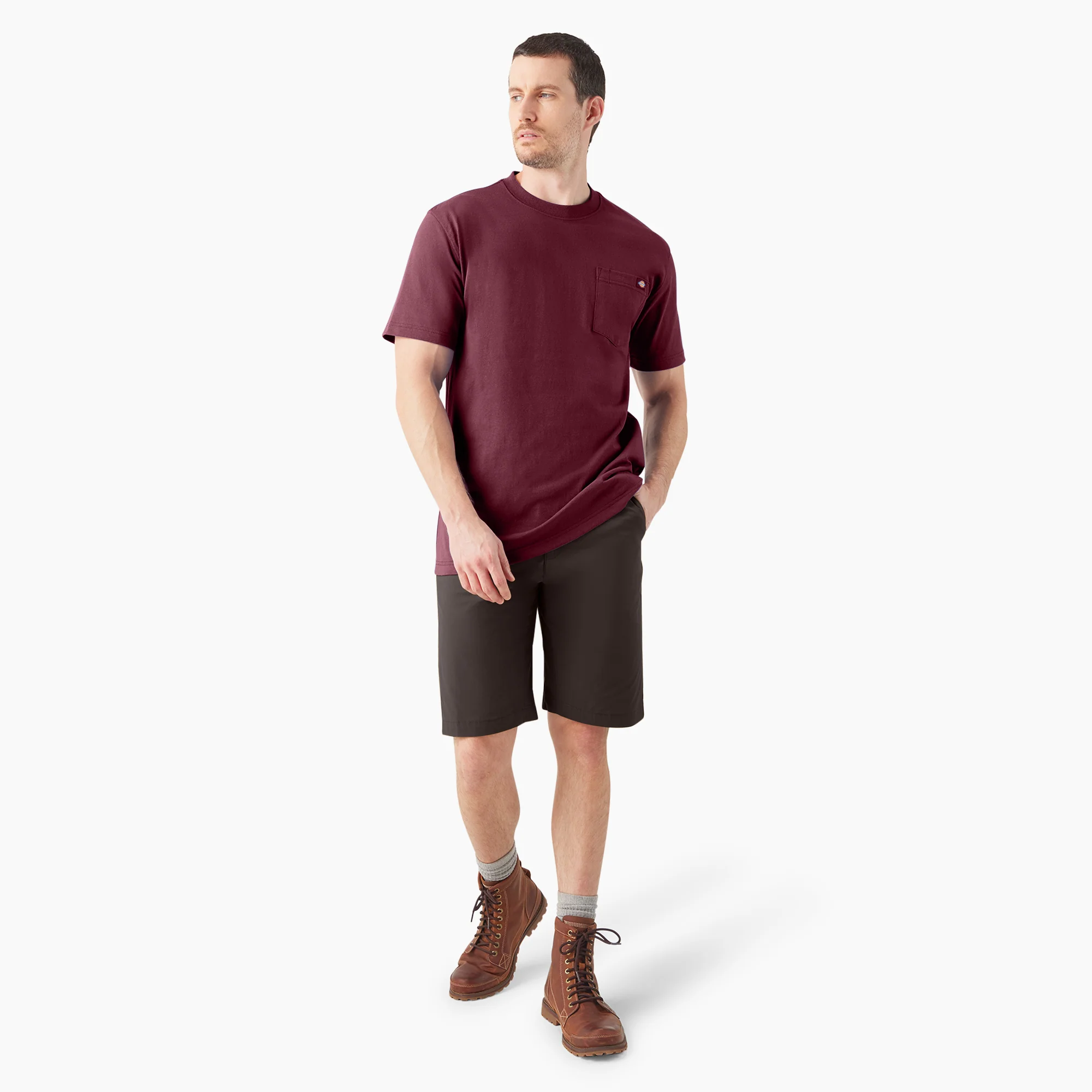Heavyweight Short Sleeve Pocket T-Shirt - Image 4