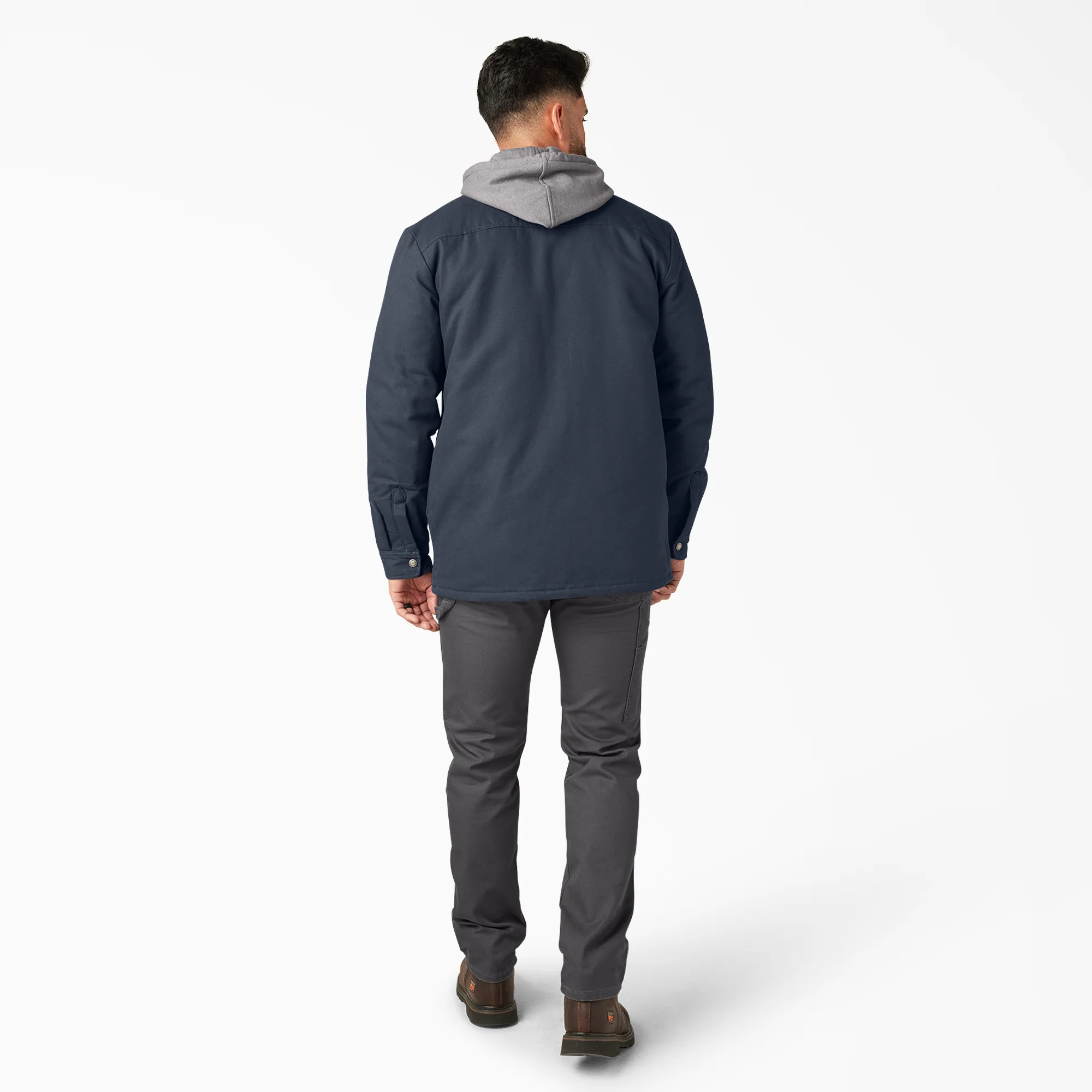 Water Repellent Duck Hooded Shirt Jacket - Image 5