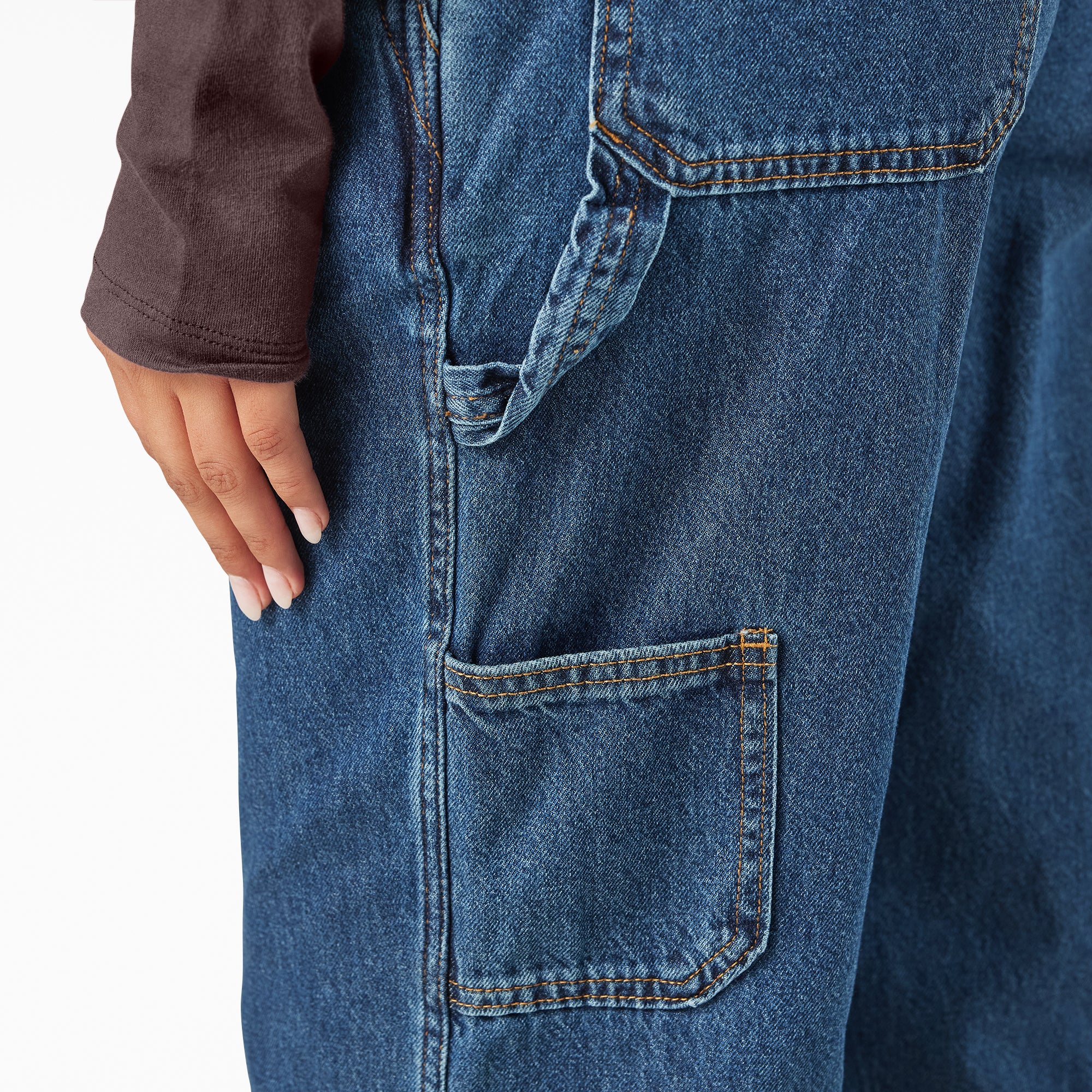 Women’s Relaxed Fit Bib Overalls - Image 8
